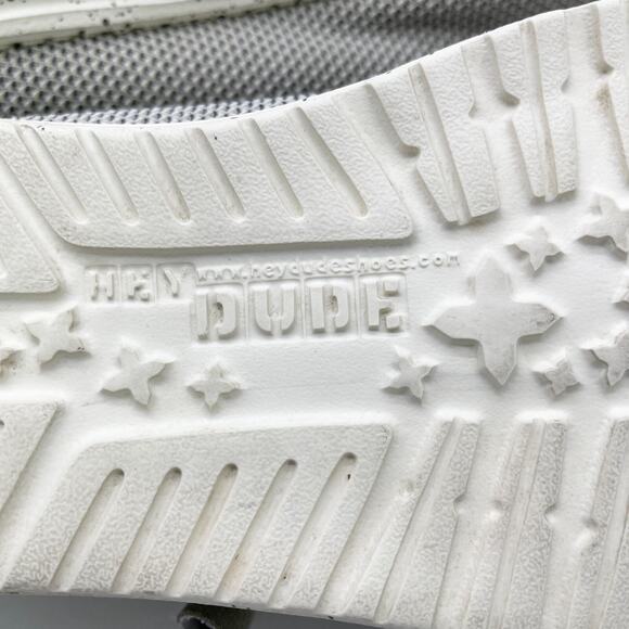 Hey Dude Mens Wally Sox Slip On Shoes‎ Size US 8 Ash Gray Comfort Loafer Casual - Picture 10 of 11